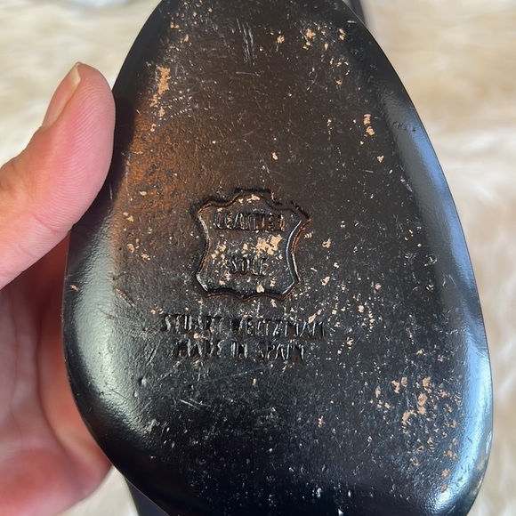 Stuart Weitzman Black Polly Pump Satin Peep Toe Pumps Stiletto Heels Size 8 - Picture 13 of 13